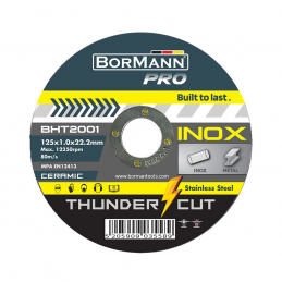 Δισκος κοπης ανοξειδωτου 125x1mm Thunder-Cut BORMANN PRO BHT2001 035589