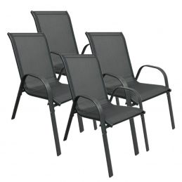 Σετ Καρέκλες μεταλλικές 4τμχ BORMANN BSP1130 052944