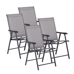 Σετ Καρέκλες μεταλλικές 4τμχ πτυσσόμενες BORMANN BSP1152 066378