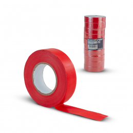 Μονωτική ταινία 10τμχ 19mmx20m κόκκινη BORMANN PRO BCR5182 050896