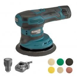 Αλοιφαδόρος-Τριβείο Έκκεντρο 12V 2x2.0Ah BORMANN PRO BCP3800 070528