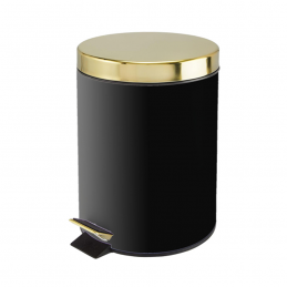 Δοχείο απορριμάτων 5L Χρυσό-Μαύρο BORMANN BTW9064 070634