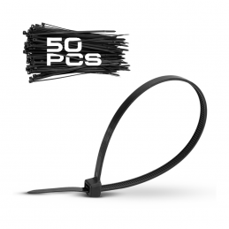 Δετικά 50τμχ 9x812mm Μαύρα BORMANN PRO BCR5080 050636