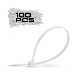 Δετικά 100τμχ 3.6x300mm Λευκά BORMANN PRO BCR5014 050407