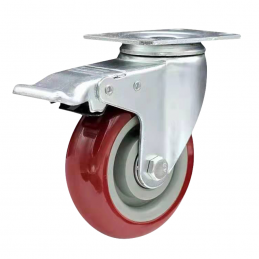 Ρόδα PVC περιστρεφόμενη με φρένο 75mm 80kg BORMANN PRO BHT9016 061014