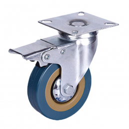 Ρόδα PVC περιστρεφόμενη με φρένο 75mm 60kg BORMANN PRO BHT9028 061120