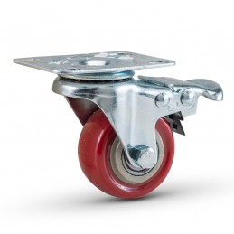 Ρόδα PVC περιστρεφόμενη με φρένο 50mm 70kg BORMANN PRO BHT9043 068129