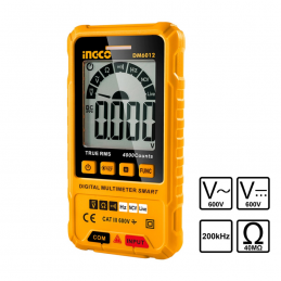 Πολύμετρο ψηφιακό True RMS AC-DC-Ω INGCO DM6012 183309