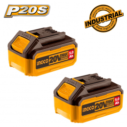 Σετ Μπαταρίες λιθίου 20V 2x5.0Ah INGCO COSLI240464E 806438