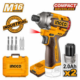 Παλμικό κατσαβίδι 16V 170Nm 2x2.0Ah BRUSHLESS INGCO CIRLI16178 805493