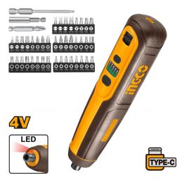 Κατσαβίδι 4V 1.3Ah με μύτες INGCO CSDLI04062 804885