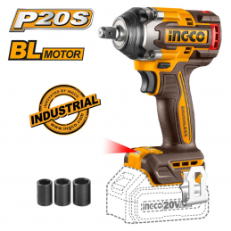 Μπουλονόκλειδο 20V 500Nm BRUSHLESS INGCO CIWLI20501 SOLO 809804