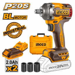 Μπουλονόκλειδο 20V 400Nm 2x2.0Ah BRUSHLESS INGCO CIWLI2040 807152