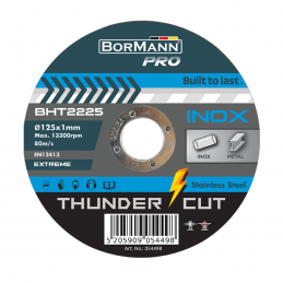 Σετ 50τμχ δίσκοι κοπής ανοξείδωτου 125x1mm EXTREME Thunder-Cut BORMANN PRO BHT2225 054498