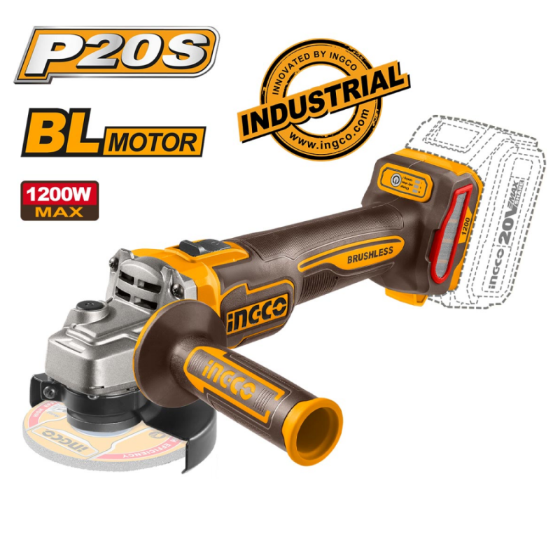 Γωνιακός τροχός 20V 125mm BRUSHLESS INGCO CAGLI221253 SOLO 819469 Γωνιακός τροχός 20V 125mm BRUSHLESS INGCO CAGLI221253 SOLO 819469