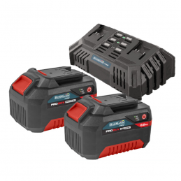 Starter Kit Μπαταρίες-Διπλός Φορτιστής 20V 2x6.0Ah BORMANN PRO BBP9966 083504