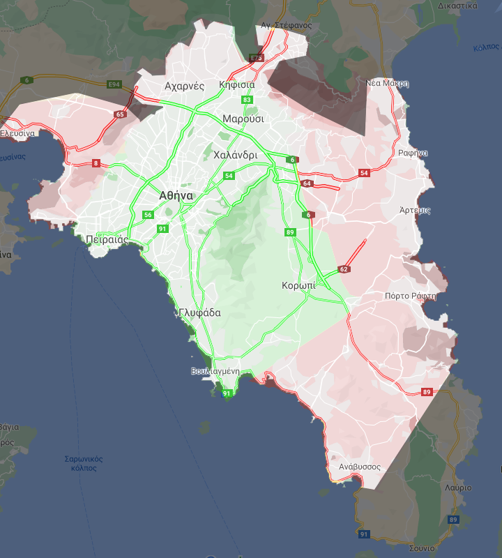 Χάρτης δικτύου εξυπηρέτησης e-ergaleio.gr
